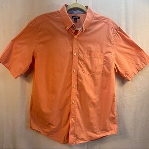 Izod Men's Orange Short Sleeve Shirt